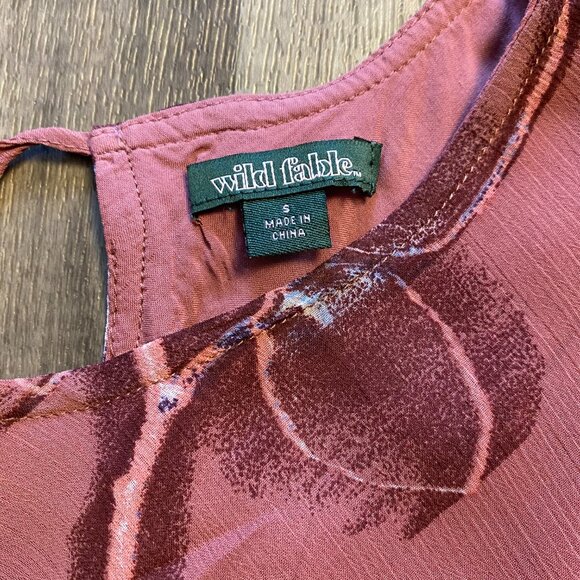 Wild Fable Sleeveless Mini Tropical Floral Dress - Picture 5 of 8